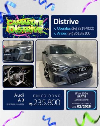 AUDI A3 2.0 40 TFSI MHEV SPORTBACK PERFORMANCE BLACK S-TRONIC